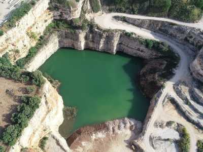 Il lago fotografato con il drone I (foto di Francesco Cocco)